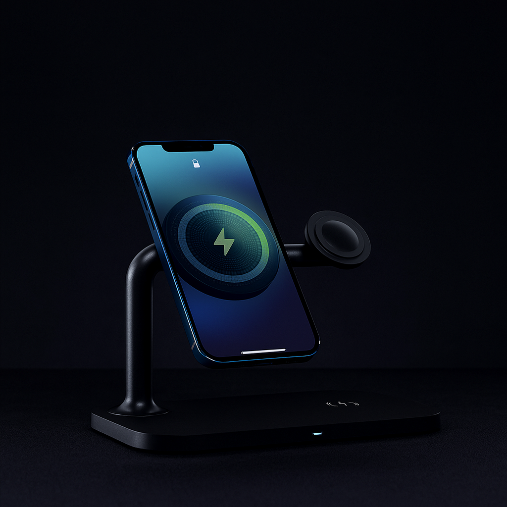 Magnetic 3-in-1 Wireless Charging Station