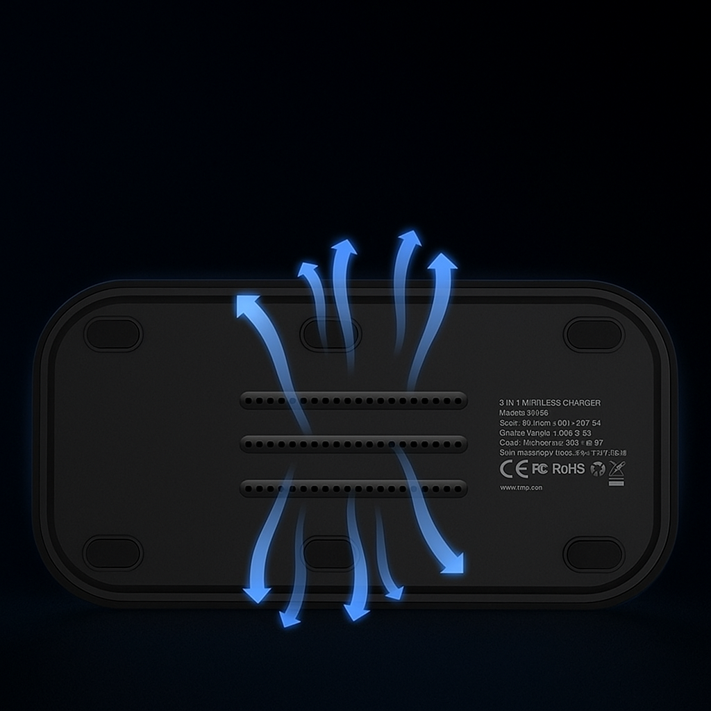Magnetic 3-in-1 Wireless Charging Station