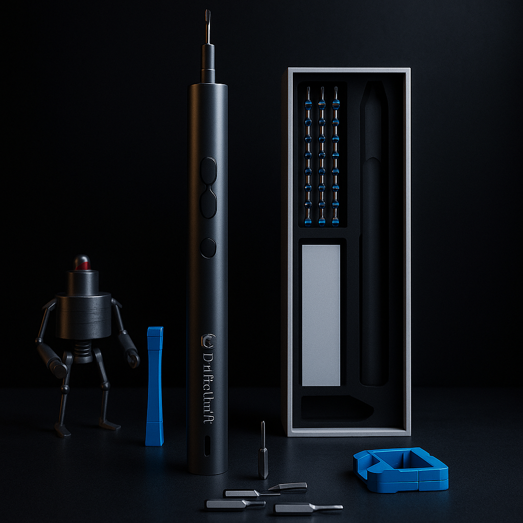 **Rechargeable Mini Electric Screwdriver Set – Precision Tool for Household & DIY Tasks**