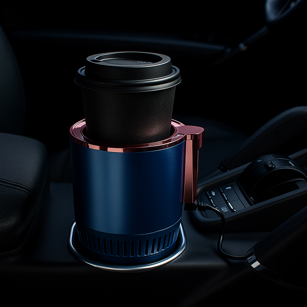 2-in-1 Smart Cup Warmer & Cooler | 12V Digital Temp Display