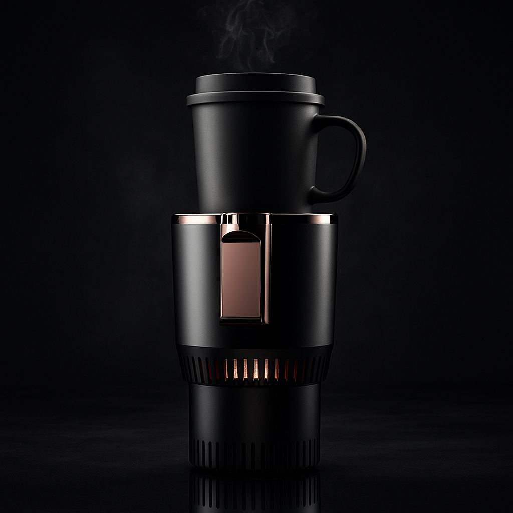 2-in-1 Smart Cup Warmer & Cooler | 12V Digital Temp Display