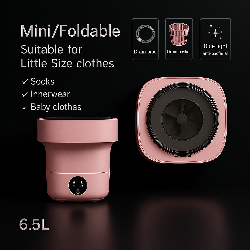 FoldMate Mini – The Ultimate Portable Washer for Your Delicates