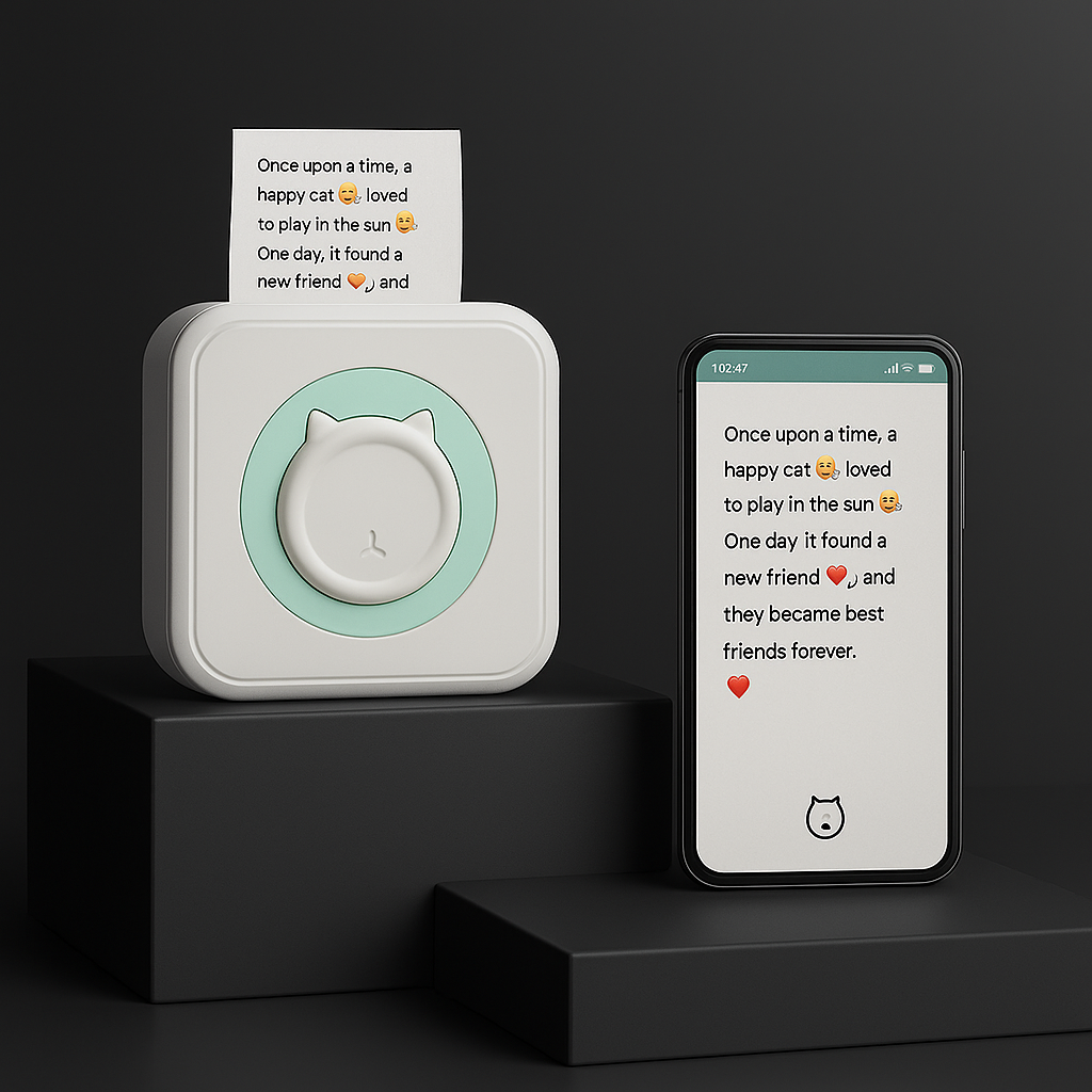 GlowTag Mini Printer – Vibes, Notes & No Ink Drama